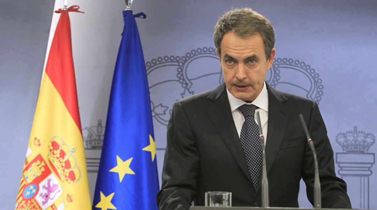 En una rueda de prensa en el Palacio de la Moncloa Zapatero ha valorado el comunicado realizado por la banda terrorista.
