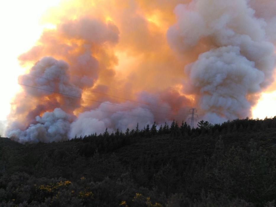 Incendio en Grandas de Salime