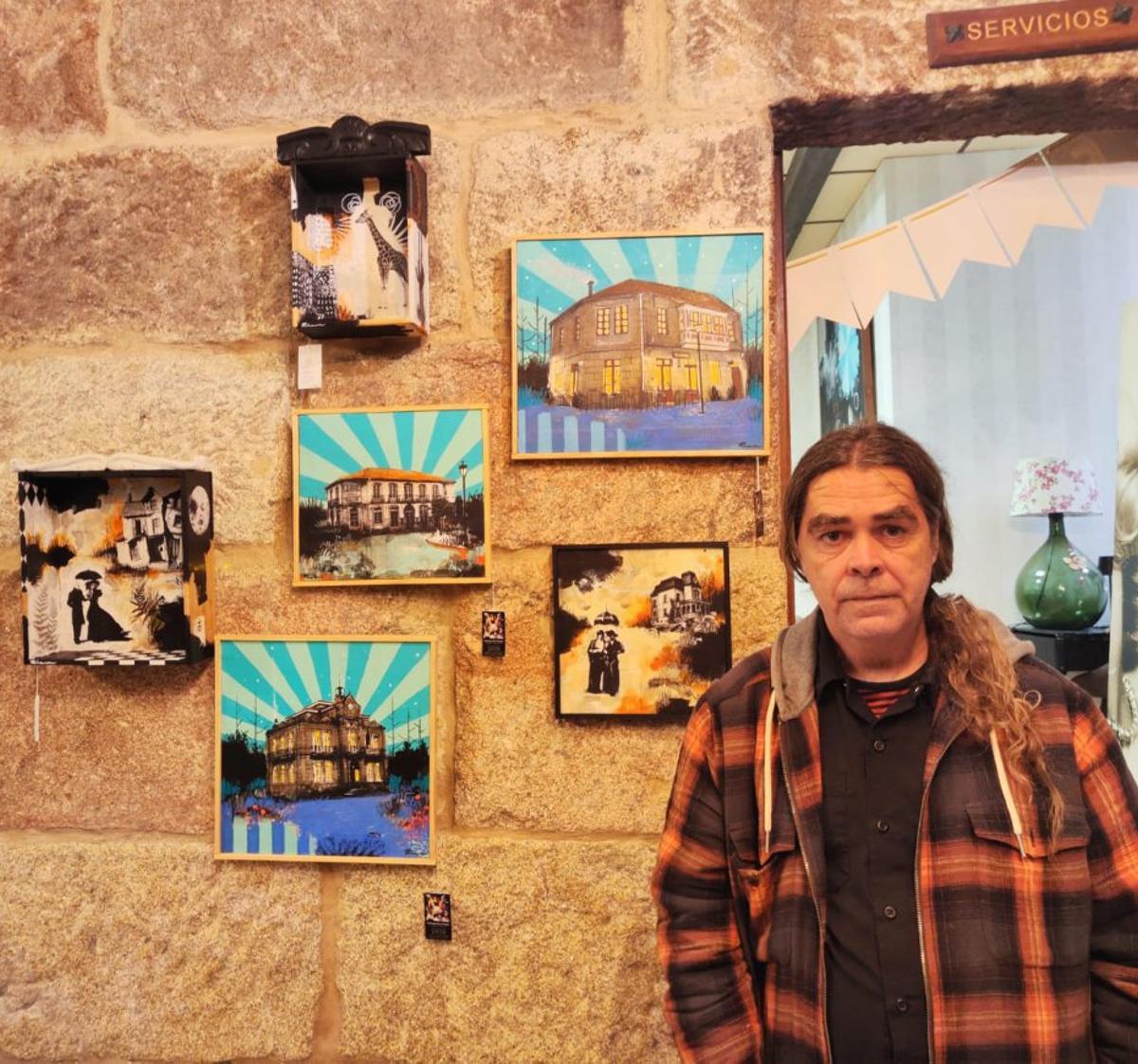Riera expone edificios emblemáticos y otras escenas en Gondomar |