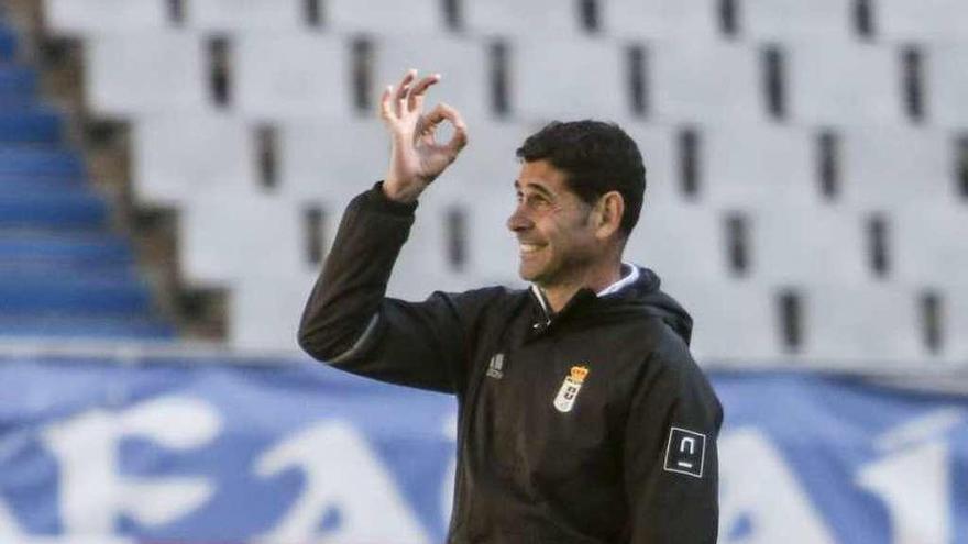 Hierro, en el entrenamiento de ayer en el Carlos Tartiere.