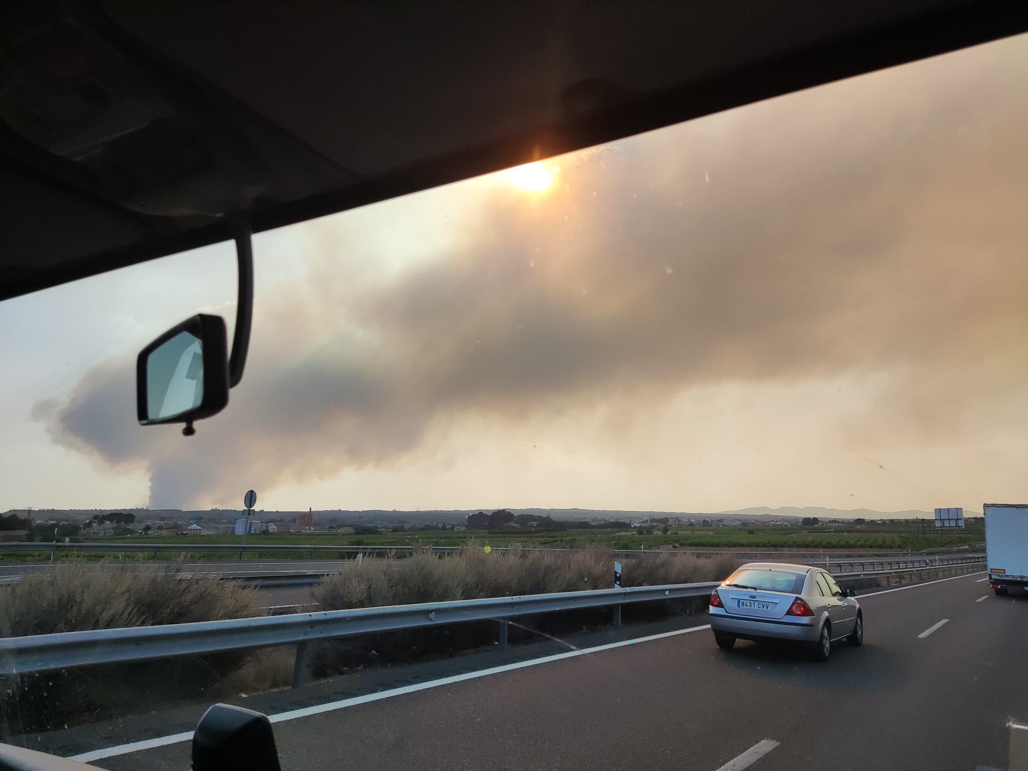 Incendio forestal en Venta del Moro