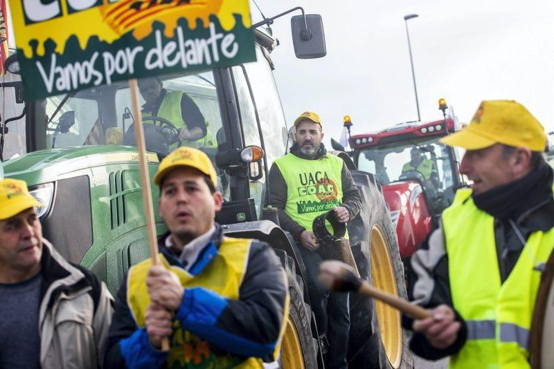 Manifestación de agricultores en Zaragoza