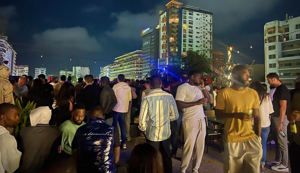 Zona de ocio en el barrio de Dakar -Plateau.
