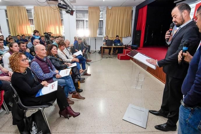 GRAN CANARIA  18-03-19   VECINDARIO. SANTA LUCIA DE TIRAJANA.   Encuentro Internacional en Santa Lucía. Acto de apertura del Encuentro Internacional, con alumnos de Francia, Portugal, Eslovenia, Turquía y de Santa Lucía en el IES Santa Lucia.  FOTOS: JUAN CASTRO  | 18/03/2019 | Fotógrafo: Juan Carlos Castro