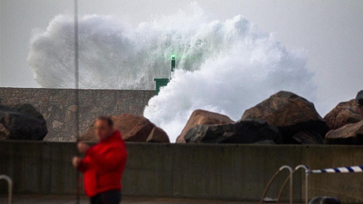 Olas en Galicia