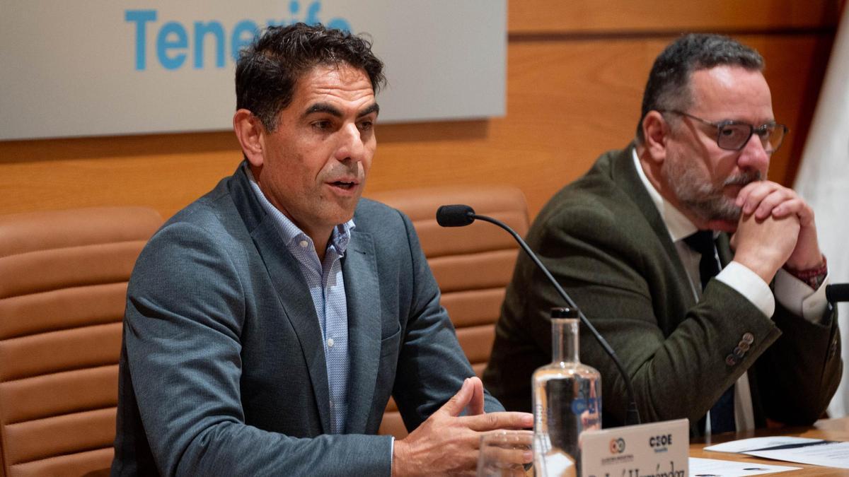 José Hernández, presidnete de Cideca, durante la presentación del estudio.