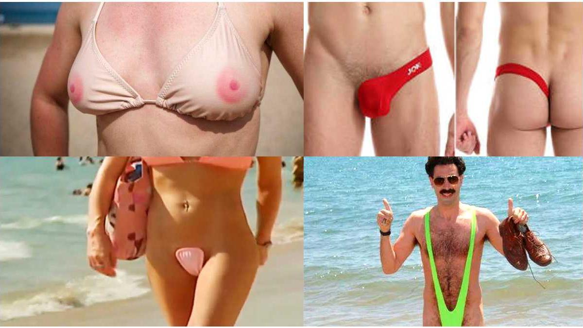 BAÑADORES Y BIKINIS ESCANDALOSOS: Del penekini al biclip