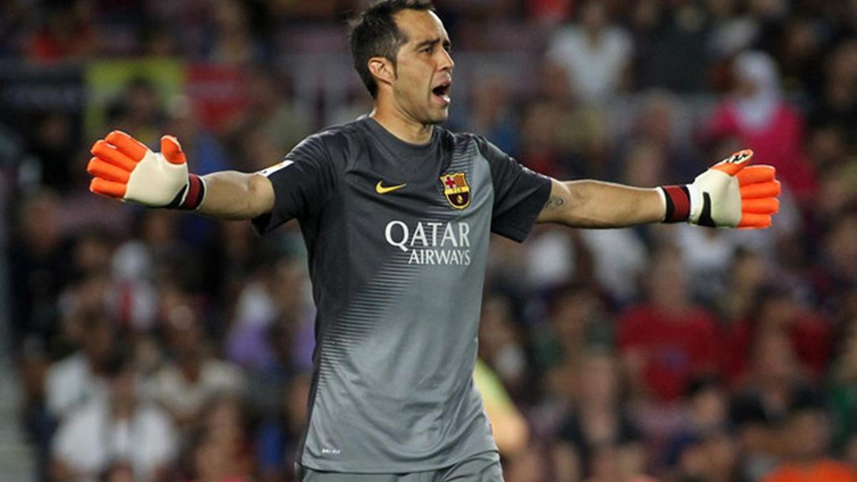 Luis Enrique confía plenamente en Claudio Bravo