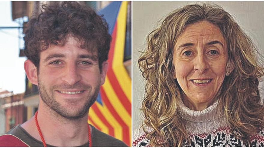 Marc Marginet, regidor i ara expatró, i Núria Arnau, també dimissionària |