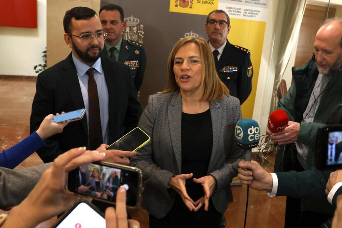Juan Antonio Nieves y Pilar Bernabé, este martes, en Alicante
