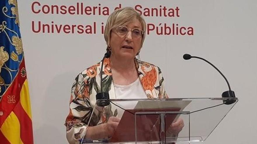La consellera de Sanidad, Ana Barceló, en una reciente comparecencia de prensa