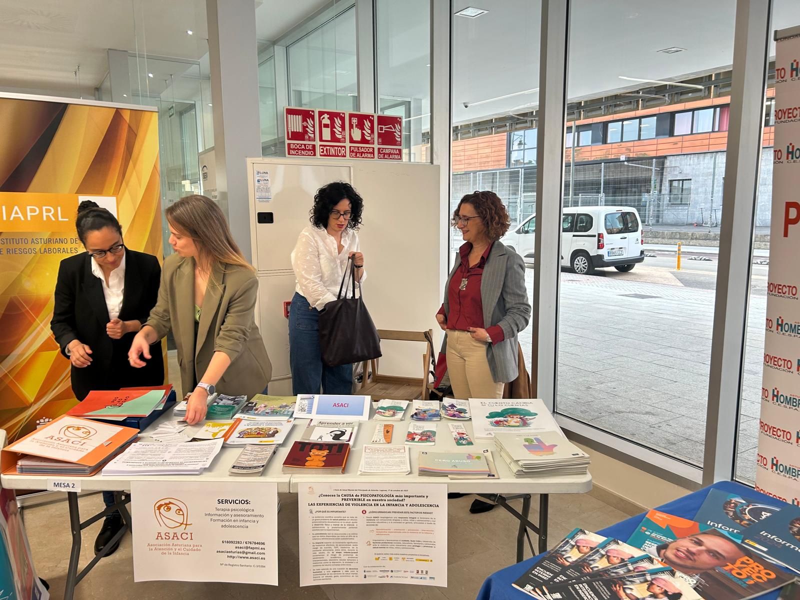 Celebración en Lugones de la Feria de Salud Mental de Asturias.