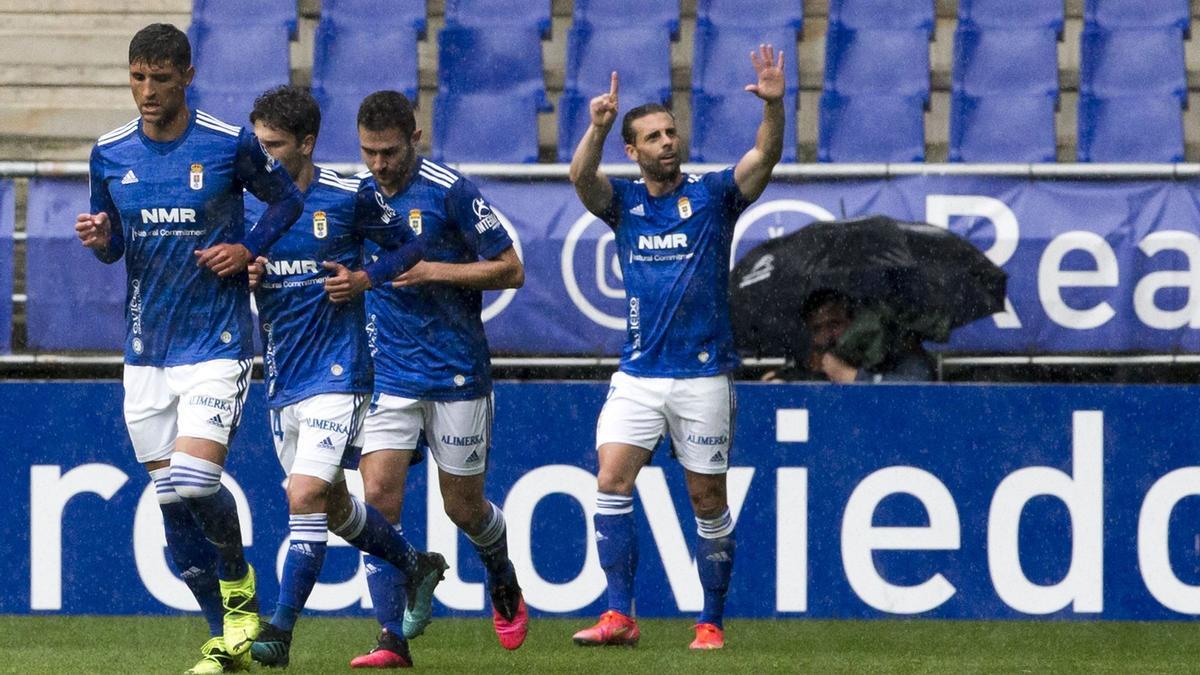 Rodri, celebrando su gol ayer