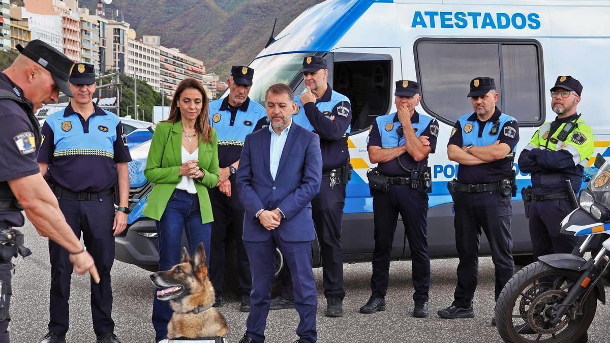 Presentación de las jornadas de puertas abiertas de la Policía Local de Santa Cruz de Tenerife.