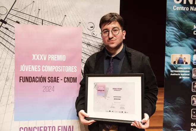 El rianxeiro Antón Alcalde galardonado con el Premio Jóvenes Compositores
