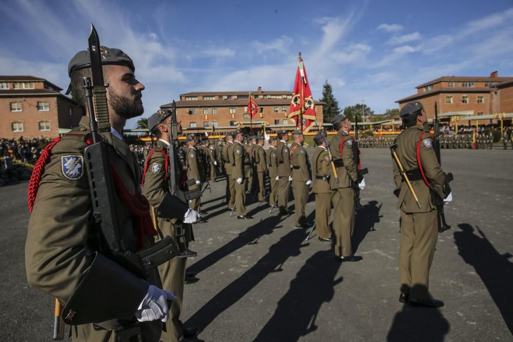 Parada militar del acto de celebración de la Inmaculada