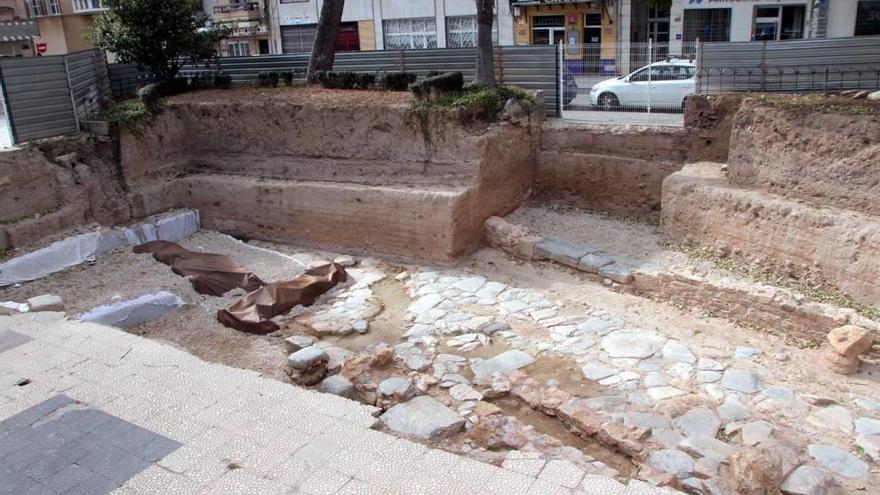 Parte de la calzada romana o Decumano Máximo que quedará al descubierto.