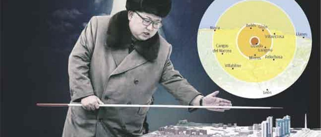 Kim Jong-un ataca Asturias: 45.970 muertos