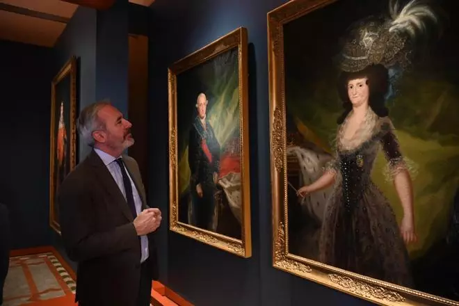 En imágenes | Las obras de Goya ya brillan en La Aljafería