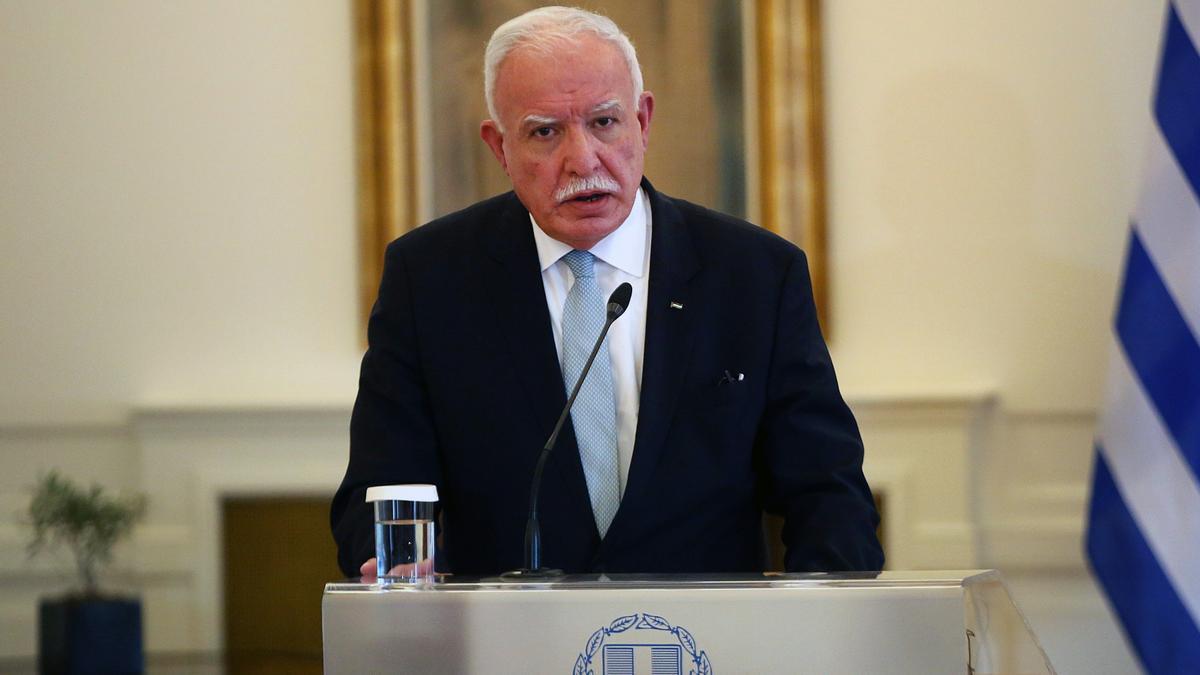 Palestinian Authority'Äôs Foreign Minister Riyad al-Maliki visits Athens