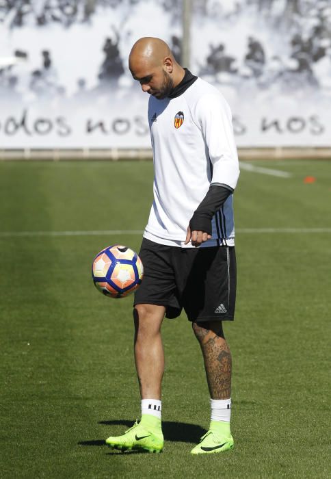 El entrenamiento del Valencia CF, en imágenes