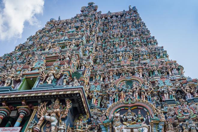 El templo de Meenakshi, pura fantasía en el sur de la India Expedición VIAJAR India del Sur