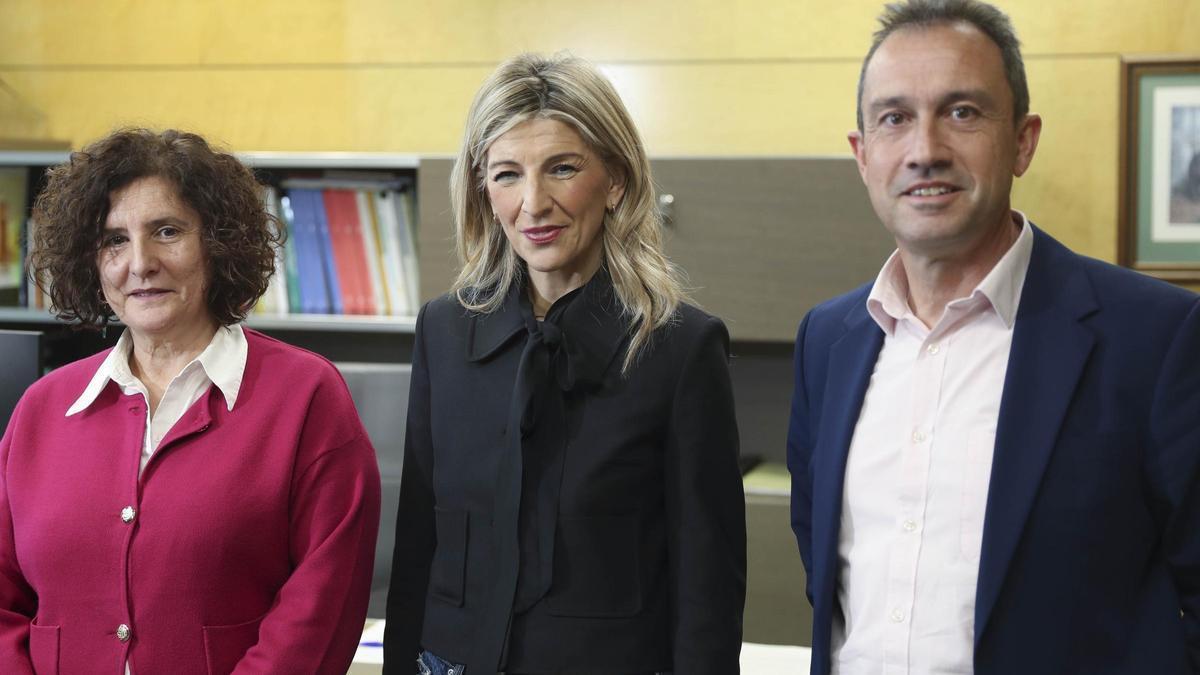 Yolanda Díaz defiende que ArcelorMittal sea declarada una "empresa estratégica" con participación pública