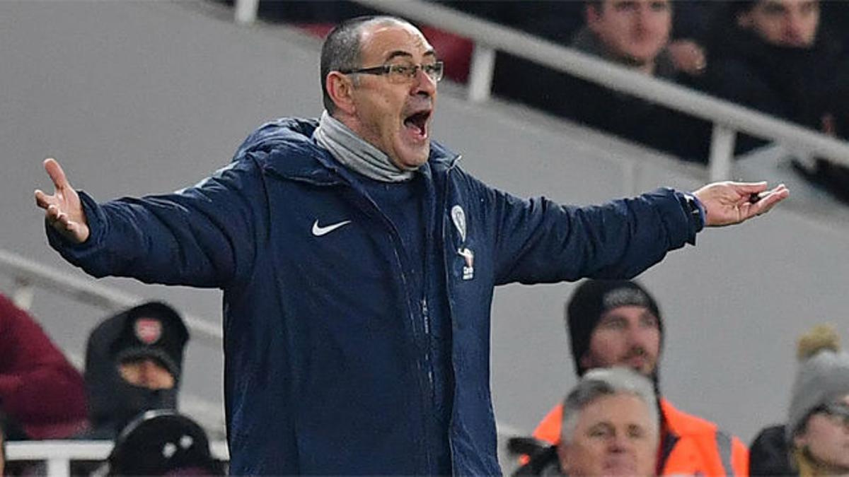 Sarri pide hablar en italiano para rajar de sus jugadores