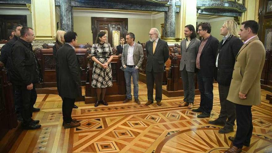 Una delegación comercial rusa visita el Concello