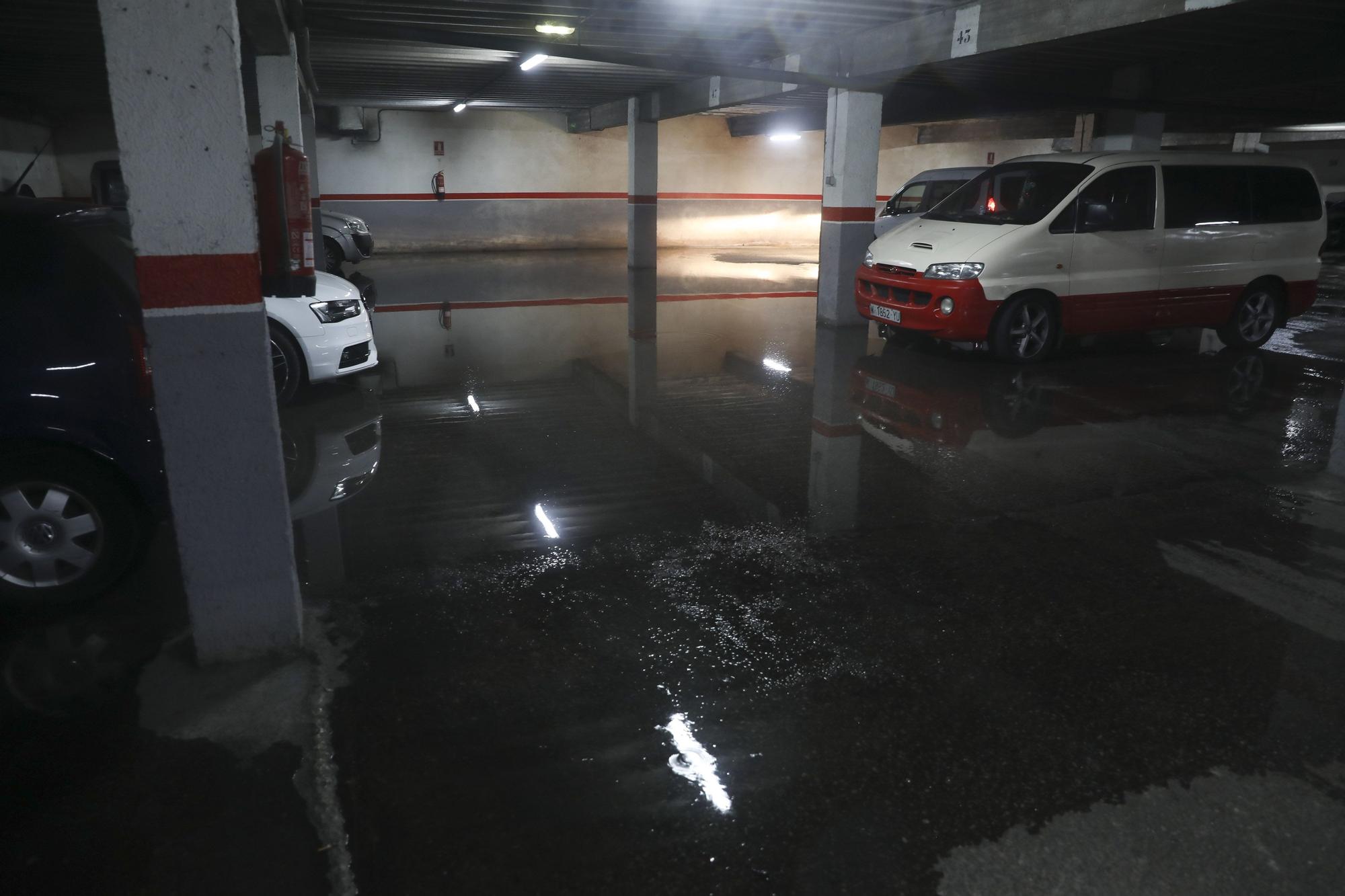 Inundaciones en Avilés por los fuertes aguaceros