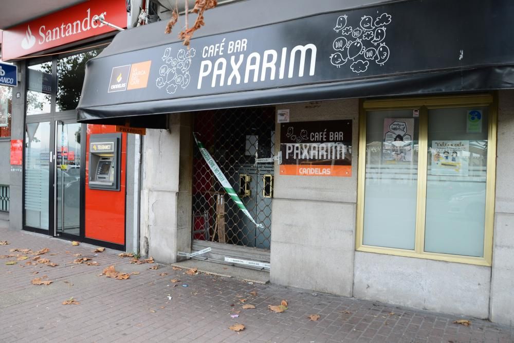 La dueña del bar Paxarín fue trasladada en estado de shock después de un intento de atraco a mano armada