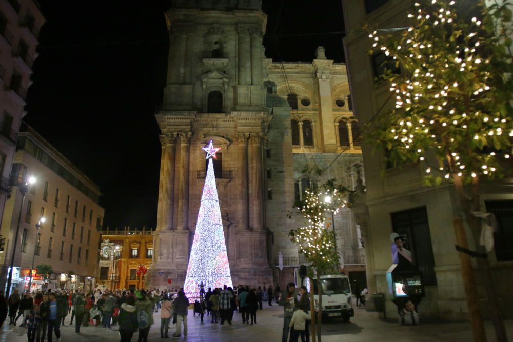 El encendido de las luces de Navidad de la calle Larios