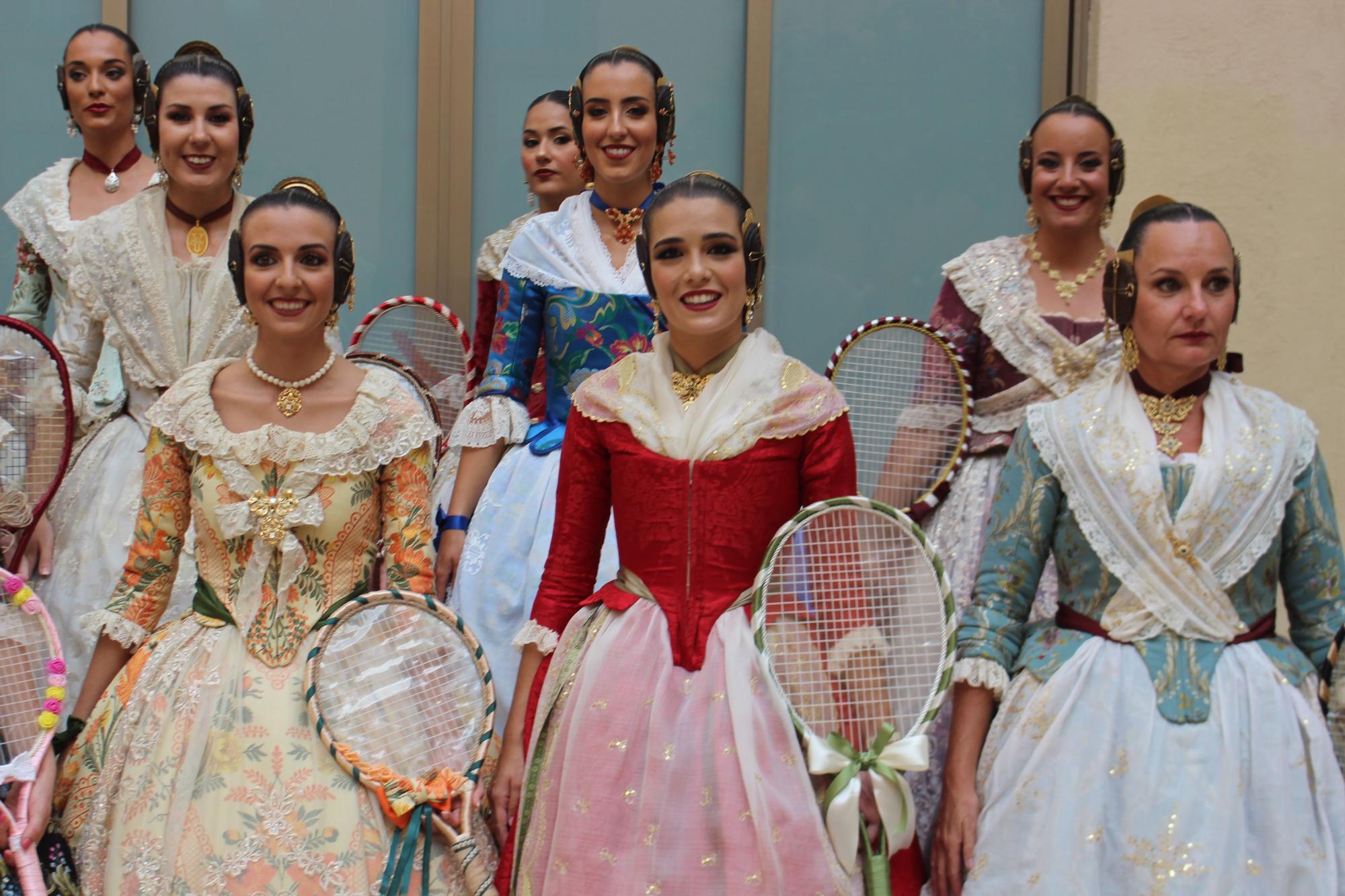 Las candidatas a falleras mayores de València, en la Batalla de Flores