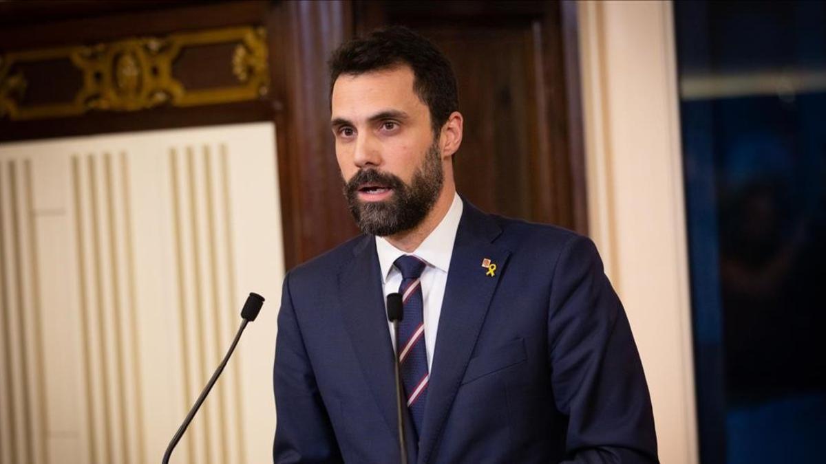 El presidente del Parlament, Roger Torrent.