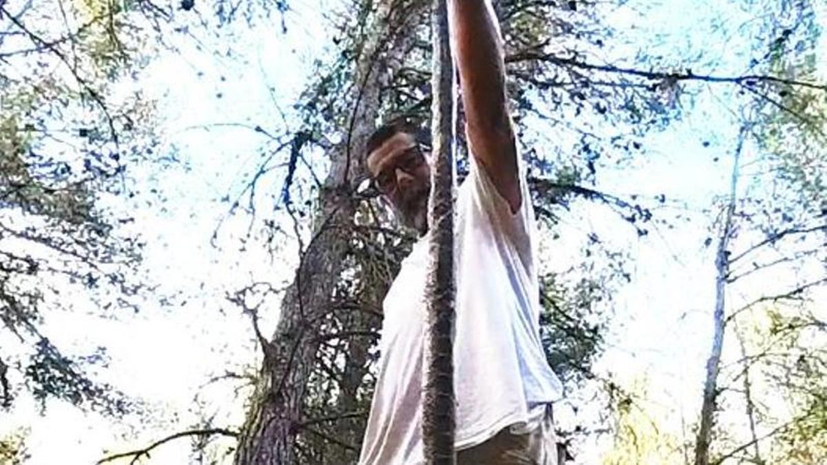 Imagen de la serpiente capturada en Santa Gertrudis.