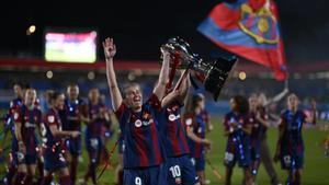 El Barça celebra el títol de Lliga davant la insolència de Laporta i Rocha