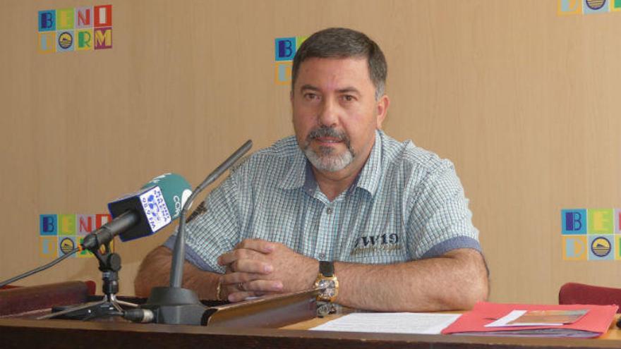 Juan García durante una rueda de prensa