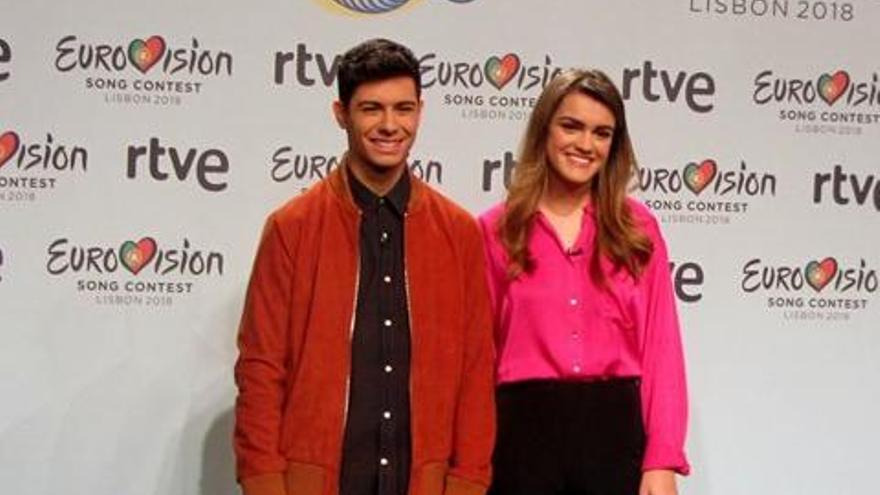 Alfred y Amaia, felices de representar a España.