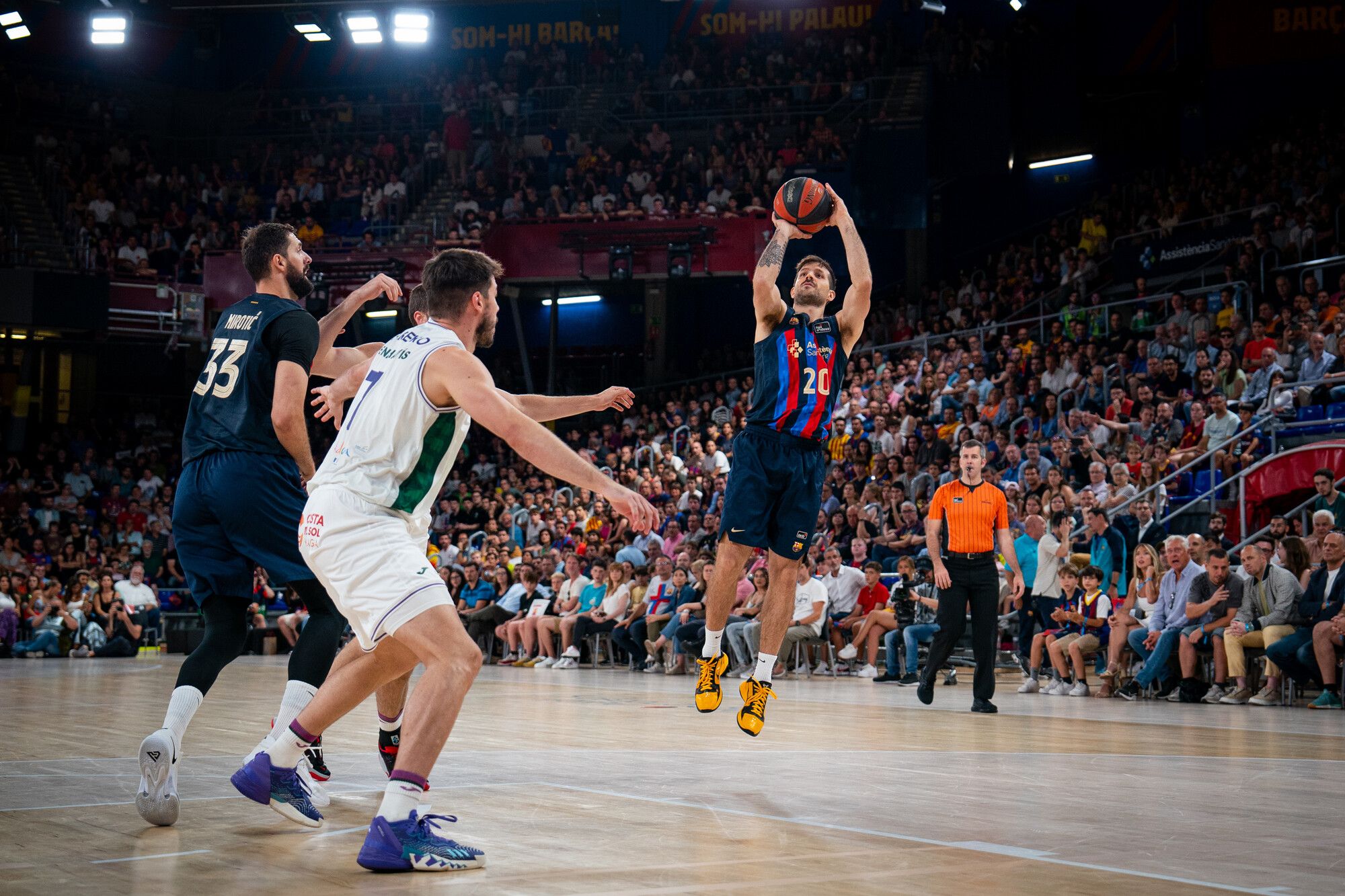 Barcelona - Unicaja, segundo partido de semifinales de la Liga Endesa, en imágenes