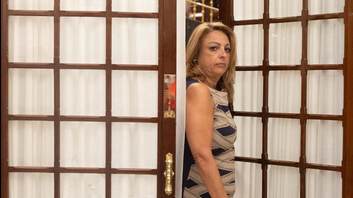 Cristina Valido sale del hemiciclo del Congreso de la Diputados