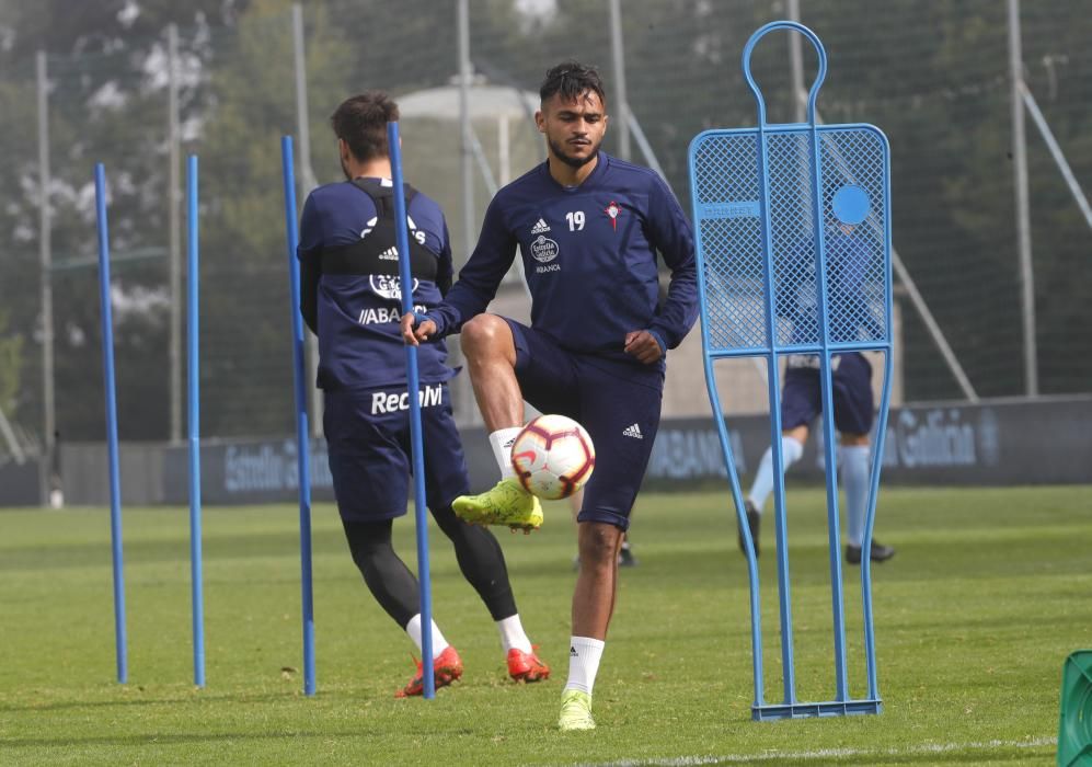 El Celta se ejercita en A Madroa pensando en el Espanyol