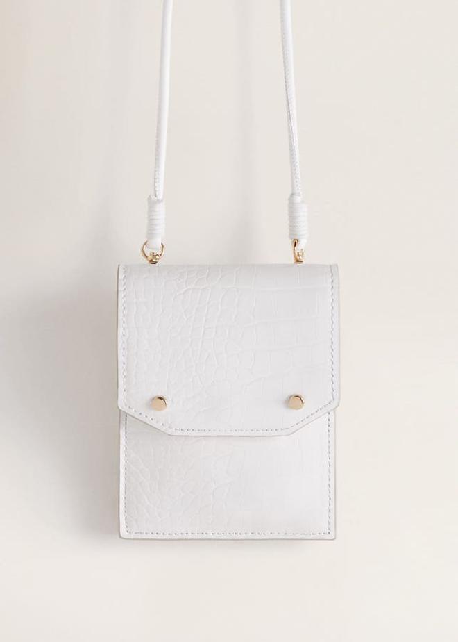 Bolso blanco mini, de Mango