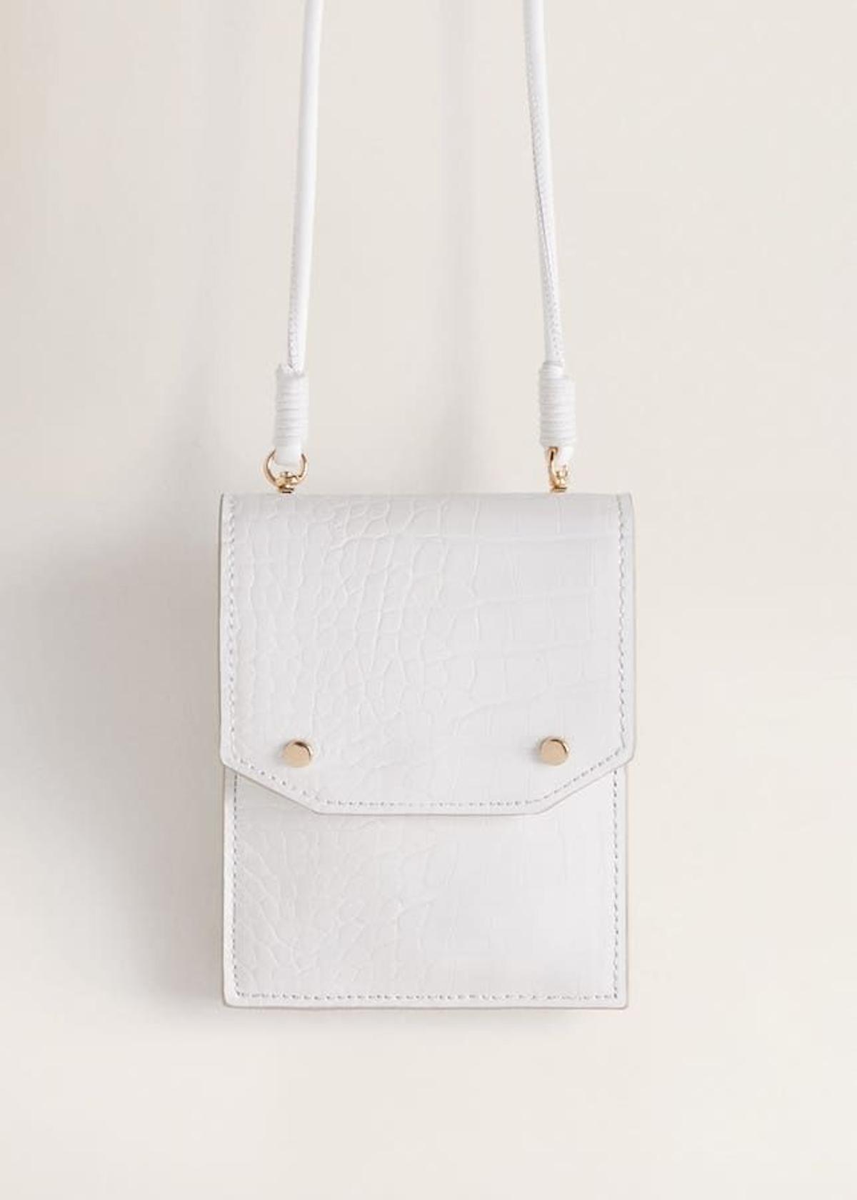 Bolso blanco mini, de Mango