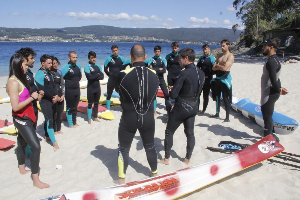 El Sapo se pone a punto en la playa de Mogor