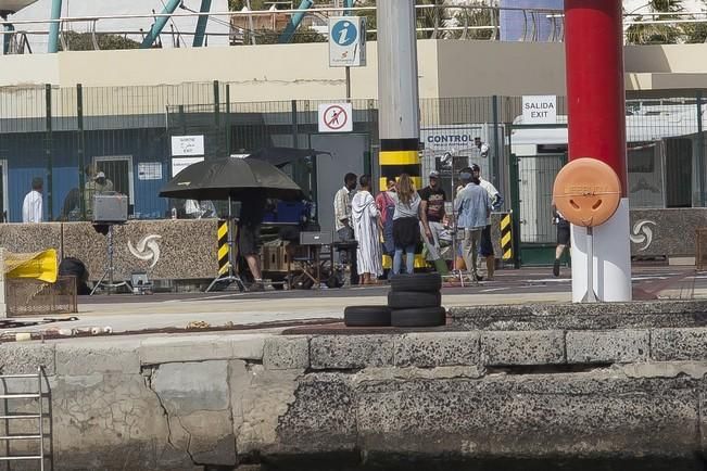 FUERTEVENTURA - GRABACION DE PELICULA EN PUERTO DEL ROSARIO - 11-04-16