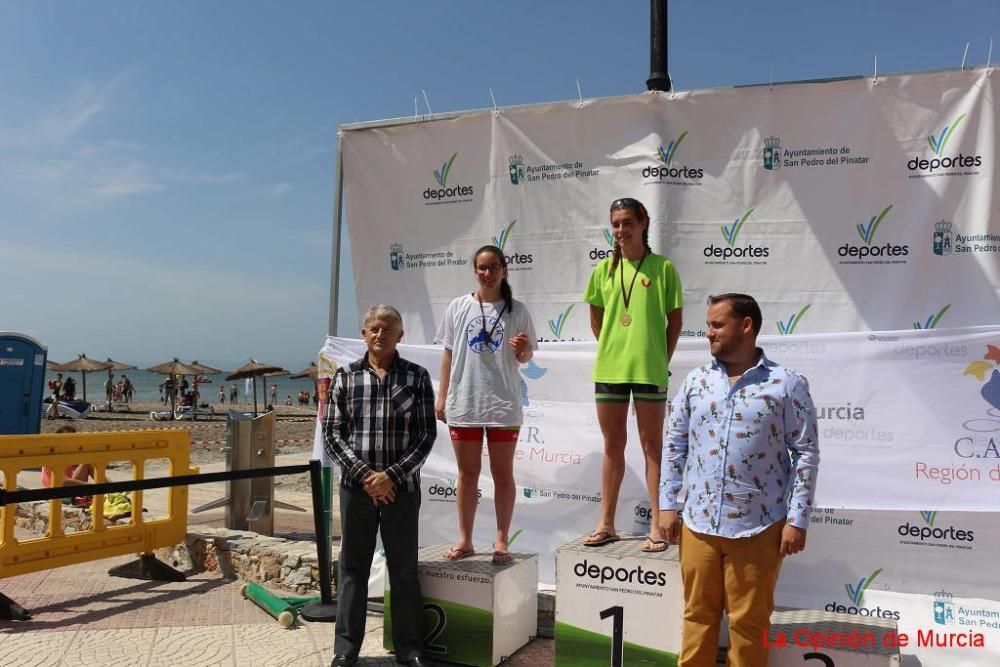 Final de triatlón de deporte escolar