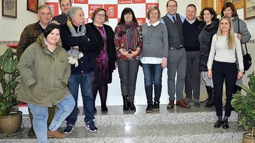 La presidenta del PSOE, ayer en la Vall d&#039;Uixó.