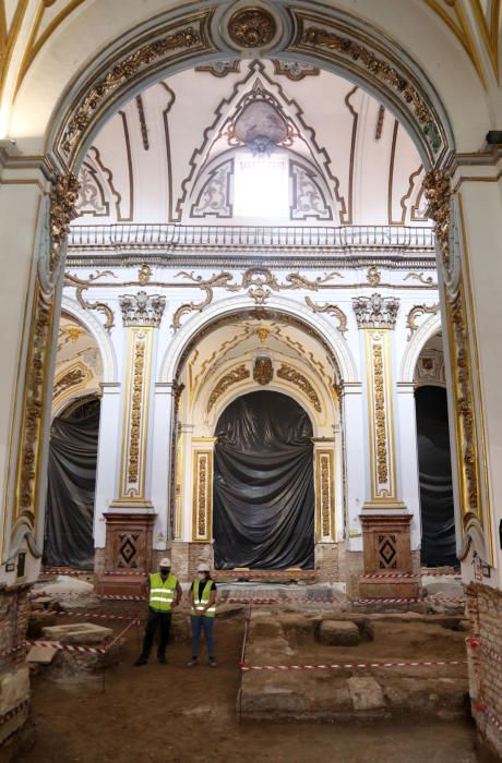 Obras de restauración en la Iglesia de los Santos Mártires