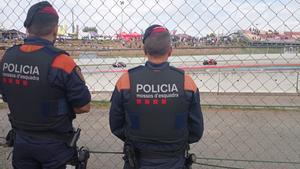 Mossos en el circuit de Catalunya
