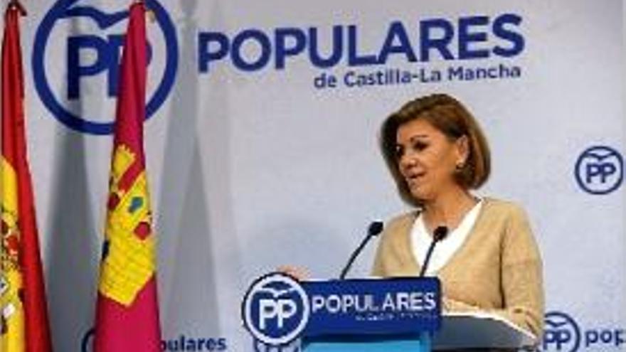 La secretària general del PP, María Dolores de Cospedal